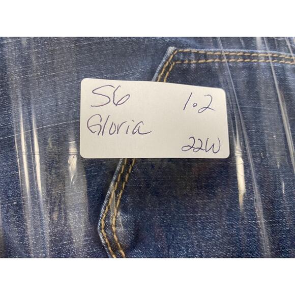 Gloria Vanderbilt Amanda Bermuda Shorts 22W All Around Slimming Dark 44x13 - Picture 13 of 13